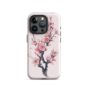 Seasonal Cherry Blossom Flower Branch iPhone 15 Pro Tough Case