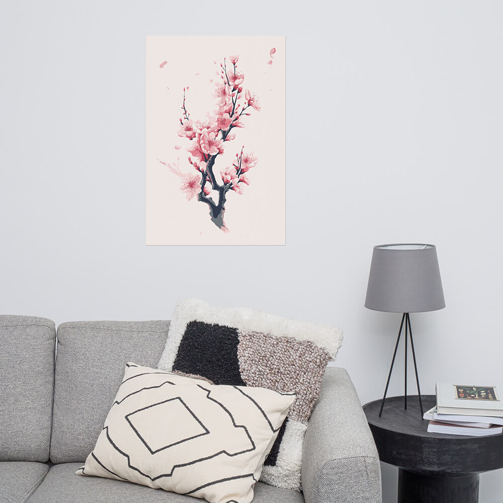 Cherry Blossom Pillow Sakura Kawaii Room Decor Pink Flower