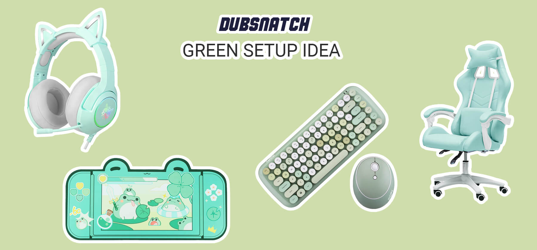 Shoppable green setup idea