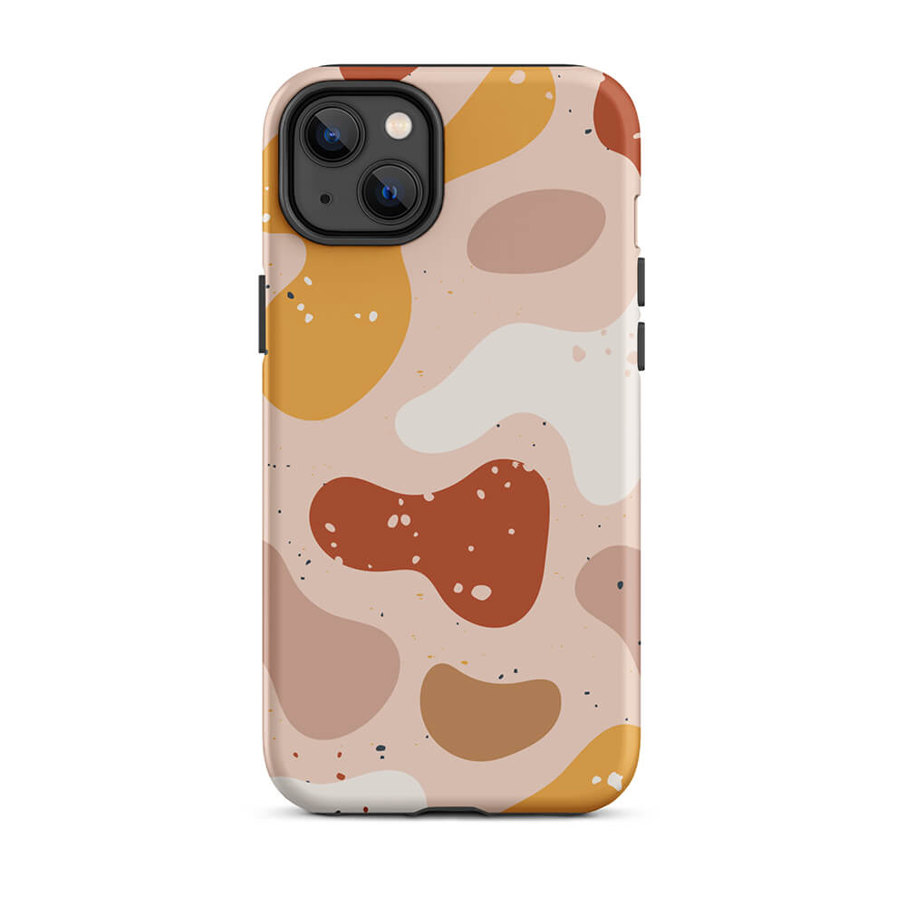 Soft Color Modern Abstract Shapes iPhone 14 Plus Robust Case