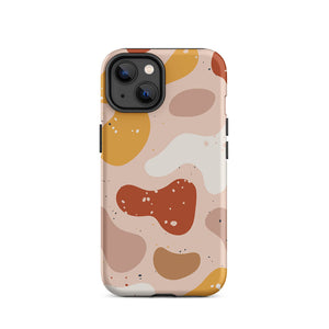 Soft Color Modern Abstract Shapes iPhone 14 Robust Case