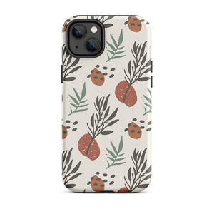 Soft Cozy Green Plant Leaf Seed iPhone 14 Plus Case