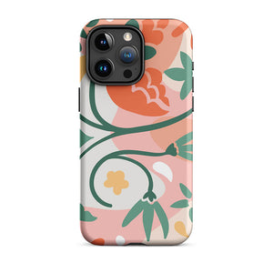 Soft Modern Flat Flower Petal iPhone 15 Pro Max Tough Case