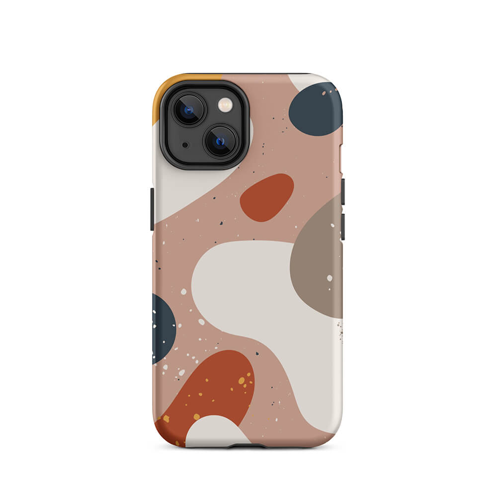 Soft Modern Irregular Abstract Shapes iPhone 14 Robust Case