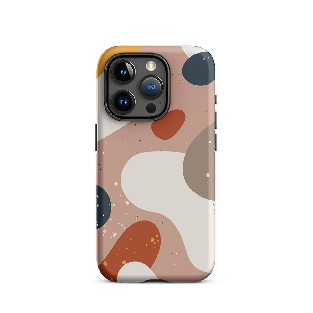 Soft Modern Irregular Abstract Shapes iPhone 15 Pro Robust Case