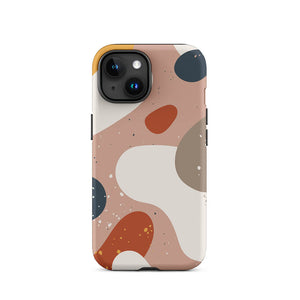 Soft Modern Irregular Abstract Shapes iPhone 15 Robust Case