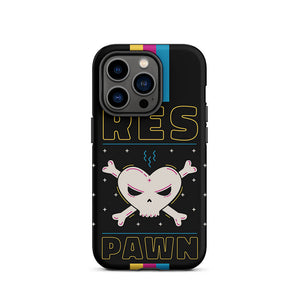 Vintage Game Over Respawn Skull iPhone 14 Pro Tough Case