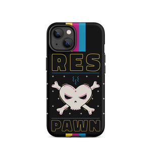 Vintage Game Over Respawn Skull iPhone 14 Tough Case