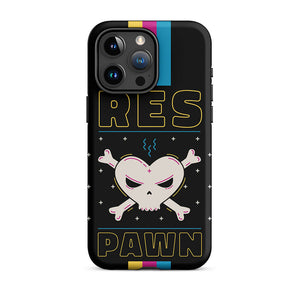 Vintage Game Over Respawn Skull iPhone 15 Pro Max Tough Case