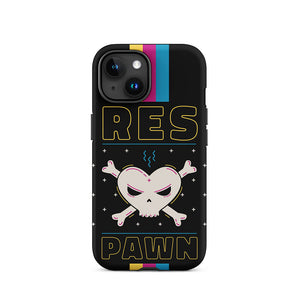 Vintage Game Over Respawn Skull iPhone 15 Tough Case
