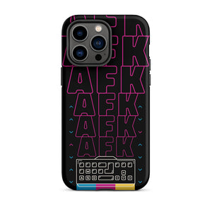 Vintage Pixelated Game Repetitive AFK iPhone 14 Pro Max Tough Case