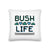 Vintage Pixelated RPG Bush Life Heart Throw Pillow 18x18"