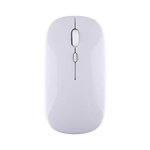 White Bluetooth Minimalist Pastel Mouse 1600 DPI Silent Button