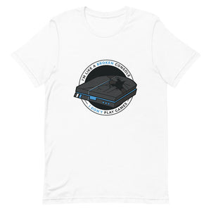 White Funny Not Player Like Broken Game Console Tee