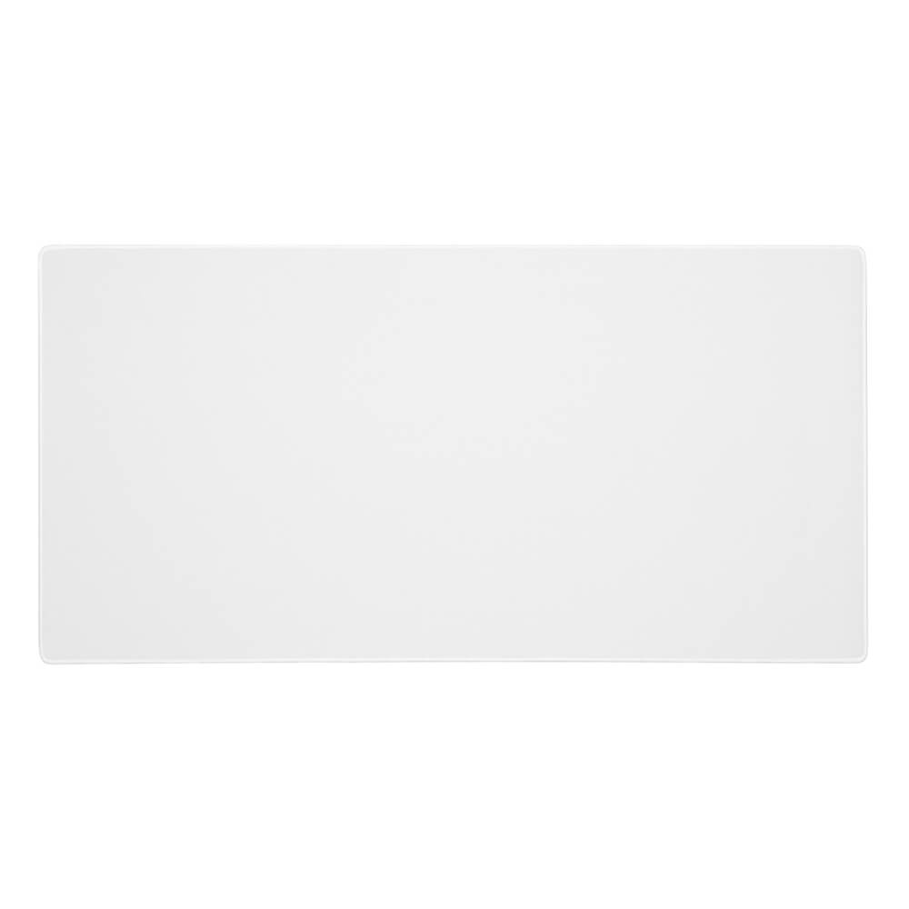 White Large Pastel Minimalist Unicolor Mouse Pad Anti-Slip
