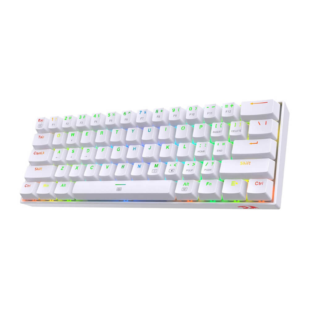 White RGB Backlight Modern White Mechanical Keyboard Slim USB