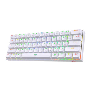 White RGB Backlight Modern White Mechanical Keyboard Slim USB