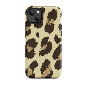 Wild Savanna Leopard Skin Pattern iPhone 14 Plus Robust Case