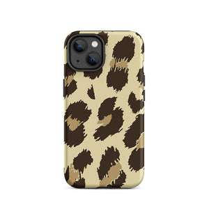 Wild Savanna Leopard Skin Pattern iPhone 14 Robust Case