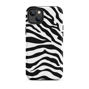 Wildlife Savanna Zebra Skin Pattern iPhone 14 Plus Robust Case