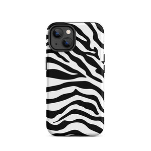 Wildlife Savanna Zebra Skin Pattern iPhone 14 Robust Case