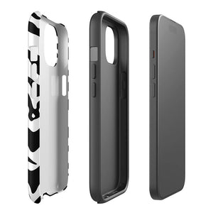 Wildlife Savanna Zebra Skin Pattern iPhone 15 Robust Case Double-Layer