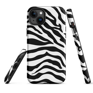 Wildlife Savanna Zebra Skin Pattern iPhone 15 Robust Case Picture