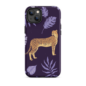 Wildlife Unposed Cheetah Plant Leaves iPhone 14 Plus Robust Case