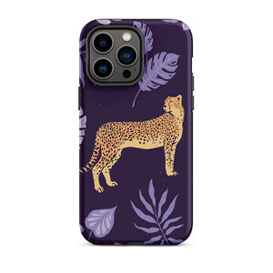Wildlife Unposed Cheetah Plant Leaves iPhone 14 Pro Max Robust Case