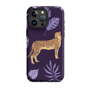 Wildlife Unposed Cheetah Plant Leaves iPhone 15 Pro Max Robust Case
