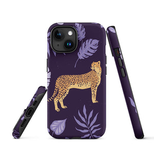 Wildlife Unposed Cheetah Plant Leaves iPhone 15 Robust Case Picture