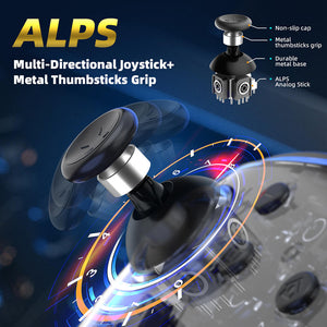 Wireless Elite Pro Mechanical Controller Vibration ALPS Analog Joystick