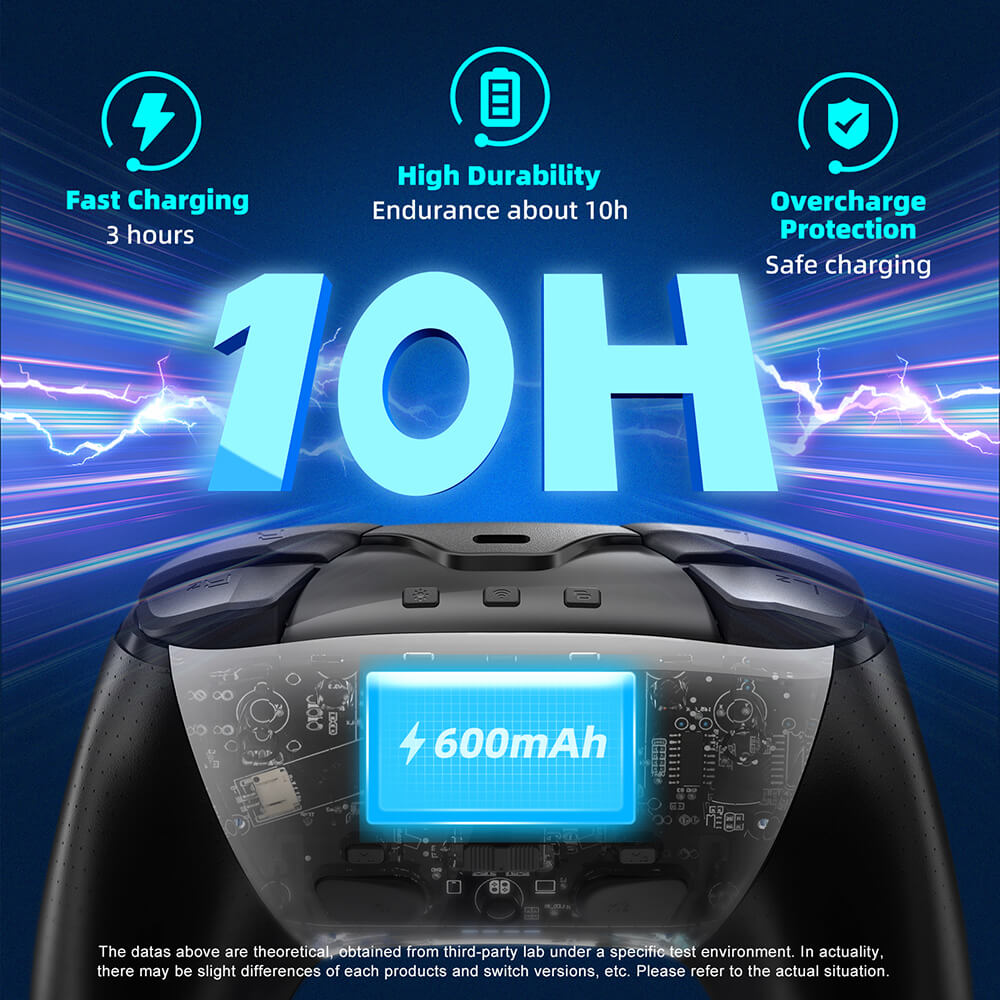 Wireless Elite Pro Mechanical Controller Vibration ALPS Joystick Battery Life