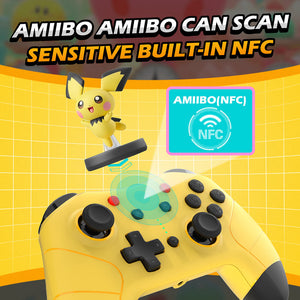 Wireless Pro Controller Vibration Amiibo NFC Macro Turbo Switch