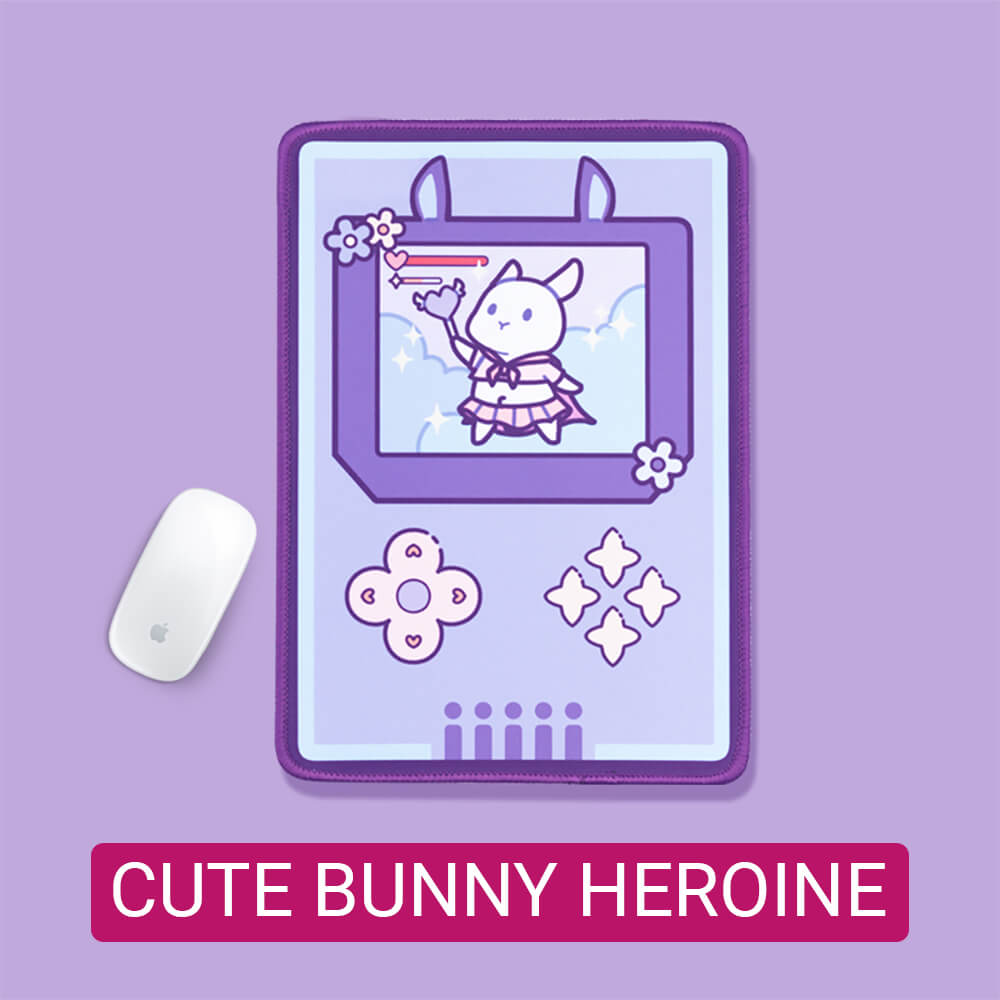 Adorable Rabbit Heroine Mouse Pad Anti-Slip Cute Design