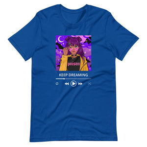 Anime Tee - Keep Dreaming - Soundtrack Style - True Royal - Dubsnatch