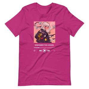 Anime Tee - Remember The Lesson - Soundtrack Style - Berry - Dubsnatch