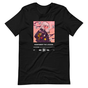 Anime Tee - Remember The Lesson - Soundtrack Style - Black - Dubsnatch