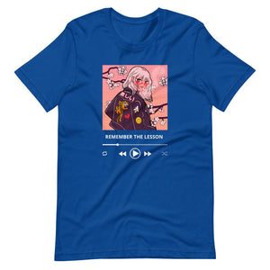 Anime Tee - Remember The Lesson - Soundtrack Style - True Royal - Dubsnatch