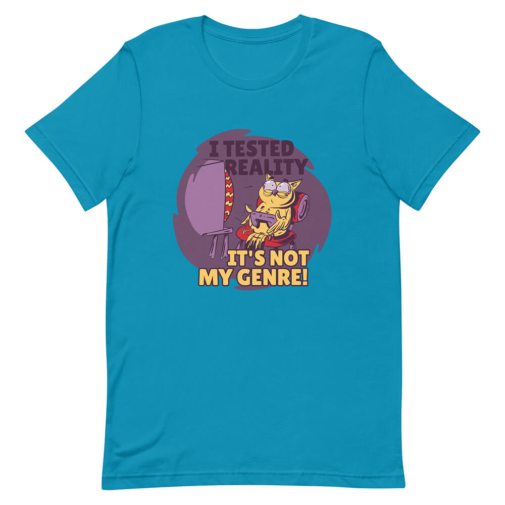 Aqua Funny Gamer Reality Dilemma Owl Shirt Virtual Life