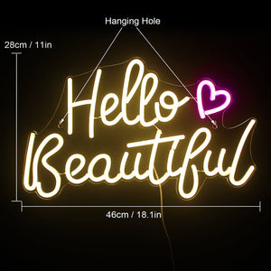 Beautiful Woman Neon Sign LED Light Dimensions