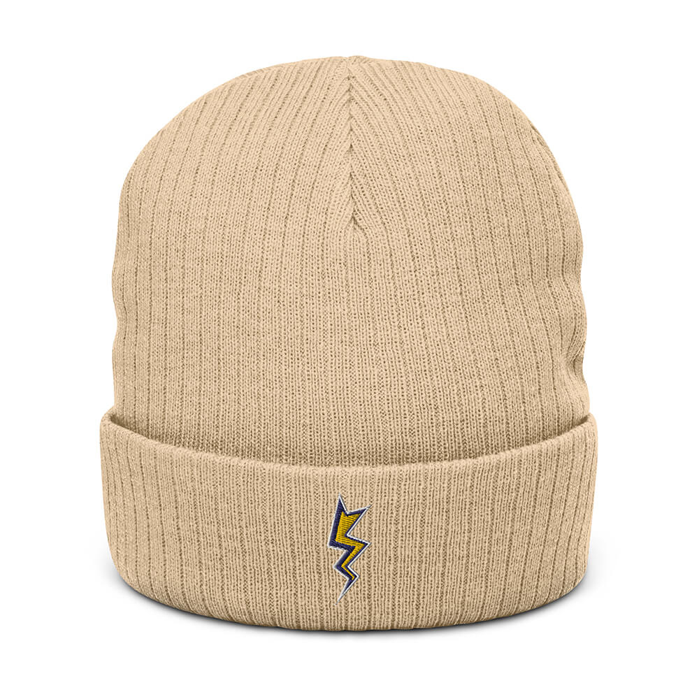 Beige Dubsnatch Fam Thunderbolt Beanie
