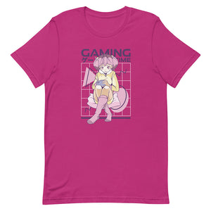 Berry Casual Gaming Girl Time Shirt Playing Phone
