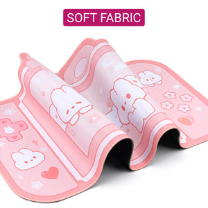 Big Rabbit Ear Mouse Mat Anti-Slip Soft Fabric