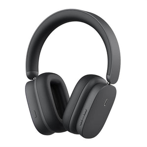 Black Bluetooth 5.2 Urban Modern Headphones Mic ANC Low Latency
