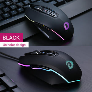 Black Color Low Poly Art Mouse Gaming RGB 12000 DPI