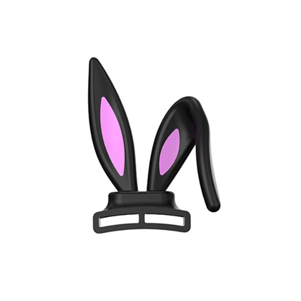 Black Detachable Rabbit Ear Headphones Attachment