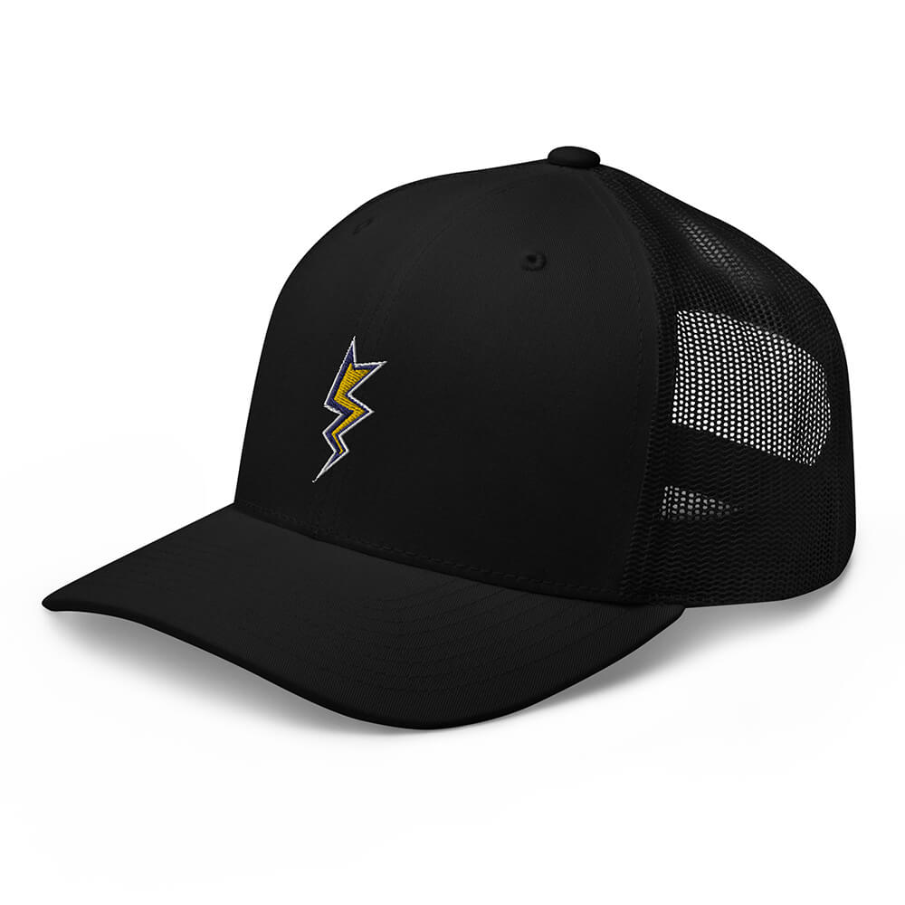 Black Dubsnatch Fam Lightning Trucker Cap Side