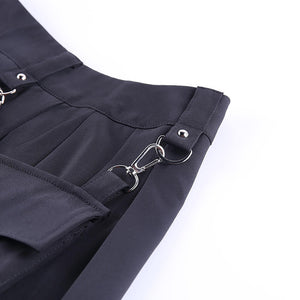 Black High-Waist Gothic Skirt Chain Accessory Bag Picture