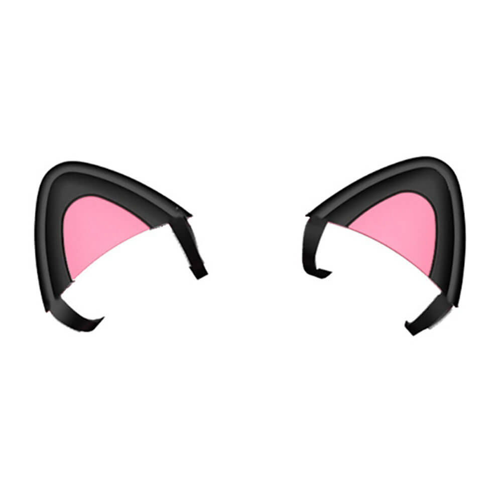 Black Removable Pair Cat Ear Headphones Attachment